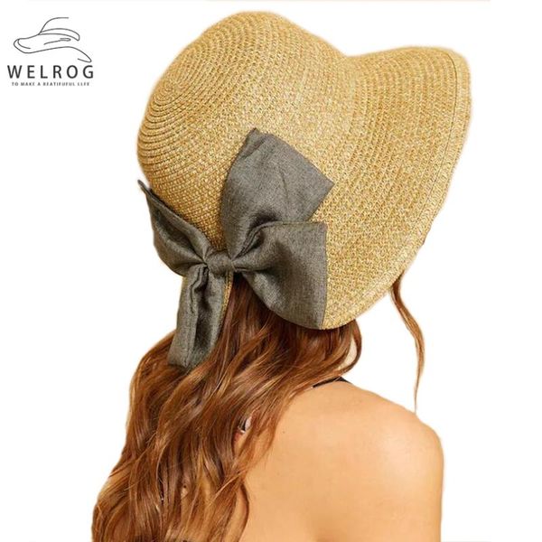 wide brim hats welrog fashion flat cap bow knitted straw hat summer beach sun for girl women 2021 bucket visor, Blue;gray
wide brim hats welrog fashion flat cap bow knitted straw hat summer beach sun for girl women 2021 bucket visor, Blue;gray