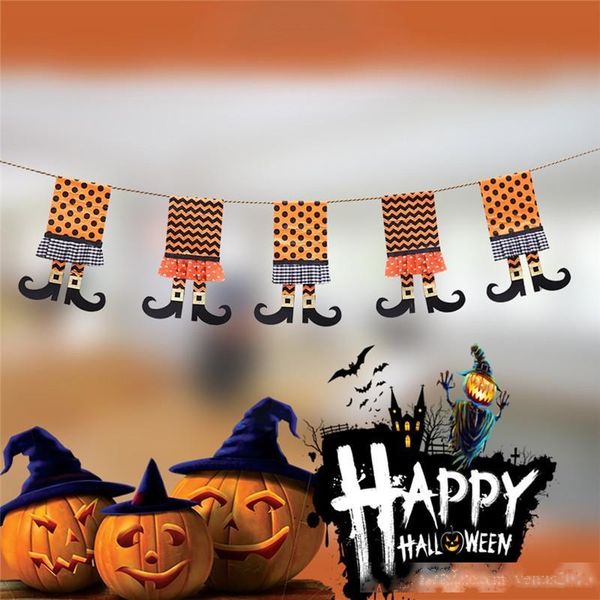 new halloween witch boots non-woven flag banner halloween decorations halloween decorative string flags theme party decoration supplies
new halloween witch boots non-woven flag banner halloween decorations halloween decorative string flags theme party decoration supplies