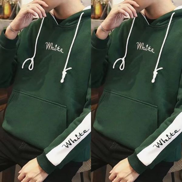 sweater korean style spring and autumn new slim hooded long-sleeved t-shirt men's trendy letter embroidery casual men's clothing e, Black
sweater korean style spring and autumn new slim hooded long-sleeved t-shirt men's trendy letter embroidery casual men's clothing e, Black
