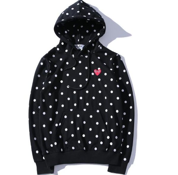 2018 designer brand palys love embroidery hooded color wave point sweatshirtsmen and women couple sweatshirts, Black
2018 designer brand palys love embroidery hooded color wave point sweatshirtsmen and women couple sweatshirts, Black
