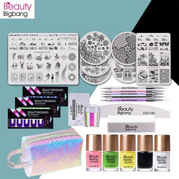 beautybigbang 33 pcs nail art set stamping plates stamper nail polish dot pen sticker file block bag for beginner art
beautybigbang 33 pcs nail art set stamping plates stamper nail polish dot pen sticker file block bag for beginner art