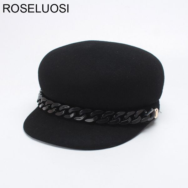 sboy hats roseluosi women fashion chain caps autumn winter 100% wool felt hat female solid color gorras casequette, Blue;gray
sboy hats roseluosi women fashion chain caps autumn winter 100% wool felt hat female solid color gorras casequette, Blue;gray