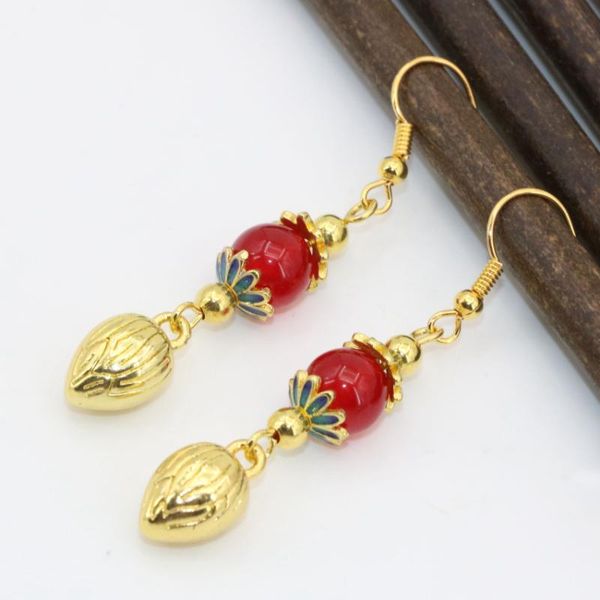 original diy 19 style earring for women multicolor chalcedony jades stone round beads cloisonne long dangle pierce eardrop b2612, Silver
original diy 19 style earring for women multicolor chalcedony jades stone round beads cloisonne long dangle pierce eardrop b2612, Silver