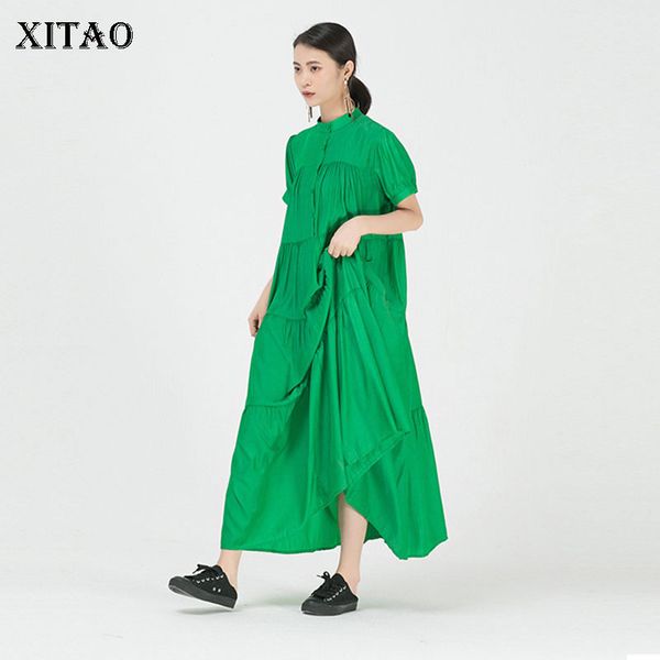 xitao patchwork draped dress women summer casual fashion new style temperament loose stand collar short sleeve dress dzl1080, Black;gray
xitao patchwork draped dress women summer casual fashion new style temperament loose stand collar short sleeve dress dzl1080, Black;gray