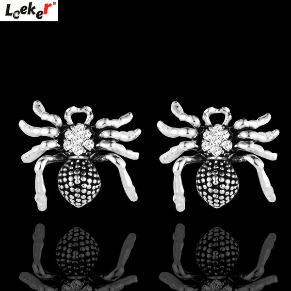 leeker vintage jewelry spider stud earrings with round cubic zircon women antique silver color ear 071 lk9, Golden;silver
leeker vintage jewelry spider stud earrings with round cubic zircon women antique silver color ear 071 lk9, Golden;silver