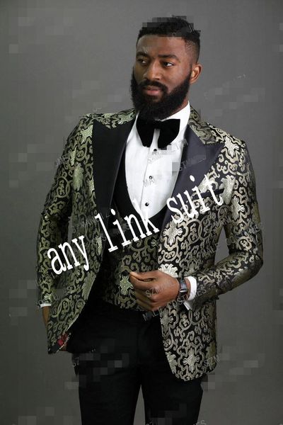 new arrival one button pattern groom tuxedos peak lapel groomsmen mens suits wedding/prom/dinner blazer (jacket+pants+vest+tie) k556, Black;gray
new arrival one button pattern groom tuxedos peak lapel groomsmen mens suits wedding/prom/dinner blazer (jacket+pants+vest+tie) k556, Black;gray