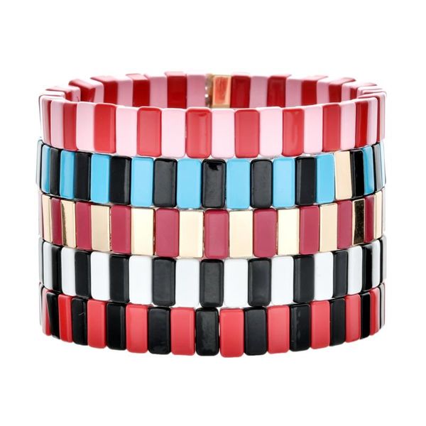 sell instagram stackable colorful metal block beaded bracelet for women jewelry pulseras mujer gold bracelet femme gifts, Golden;silver
sell instagram stackable colorful metal block beaded bracelet for women jewelry pulseras mujer gold bracelet femme gifts, Golden;silver