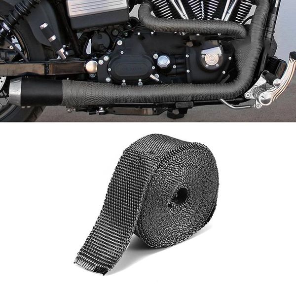 roll motorcycle exhaust pipe heat insulating wrap 1.5mmx50mmx5m noise reduction secure tape black high insulation cloth
roll motorcycle exhaust pipe heat insulating wrap 1.5mmx50mmx5m noise reduction secure tape black high insulation cloth