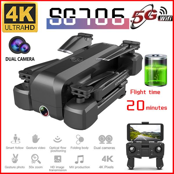 2020 new sg706 drone 4k 1080p dual camera wifi fpv optical flow profissional rc drone foldable quadcopter toys for kids gift
2020 new sg706 drone 4k 1080p dual camera wifi fpv optical flow profissional rc drone foldable quadcopter toys for kids gift