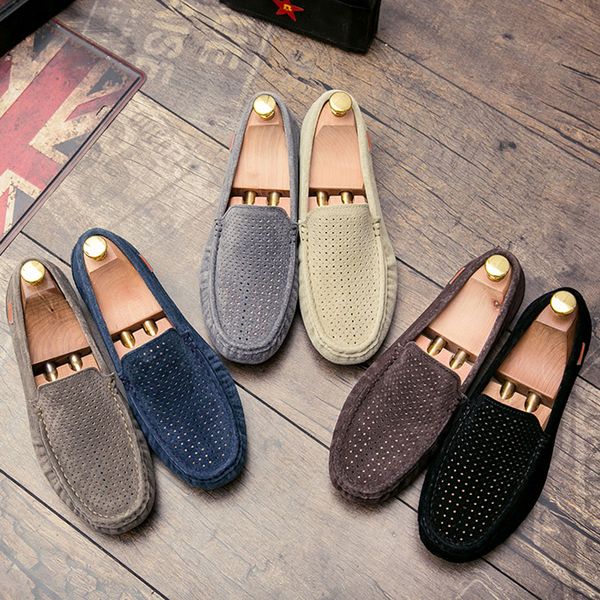 summer breathable suede leather men casual shoes brand 2020 mens loafers moccasins soft slip on driving shoes flat boat, Black
summer breathable suede leather men casual shoes brand 2020 mens loafers moccasins soft slip on driving shoes flat boat, Black