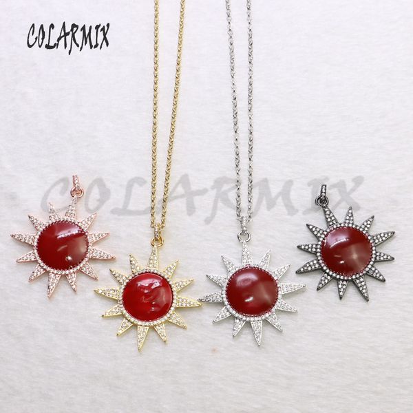 5 pieces sun shape pendants solar sun pendants necklace red beads charm jewelry accessories for women 5540, Silver
5 pieces sun shape pendants solar sun pendants necklace red beads charm jewelry accessories for women 5540, Silver