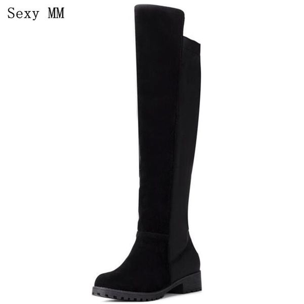 autumn winter warm plush long boots women knee-high boots stretch fabric woman high botas plus size 34-40.41.42.43, Black
autumn winter warm plush long boots women knee-high boots stretch fabric woman high botas plus size 34-40.41.42.43, Black