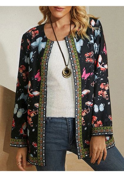 spring autumn cardigan jacket crew neck butterfly print panelled jackets long sleeve casual open stitch coats, Black;brown
spring autumn cardigan jacket crew neck butterfly print panelled jackets long sleeve casual open stitch coats, Black;brown