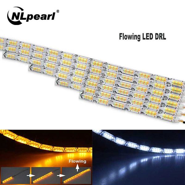 nlpearl 1pair flowing drl led daytime running light sequential flexible led strip drl turn signal lamp for car driving light 12v 
nlpearl 1pair flowing drl led daytime running light sequential flexible led strip drl turn signal lamp for car driving light 12v