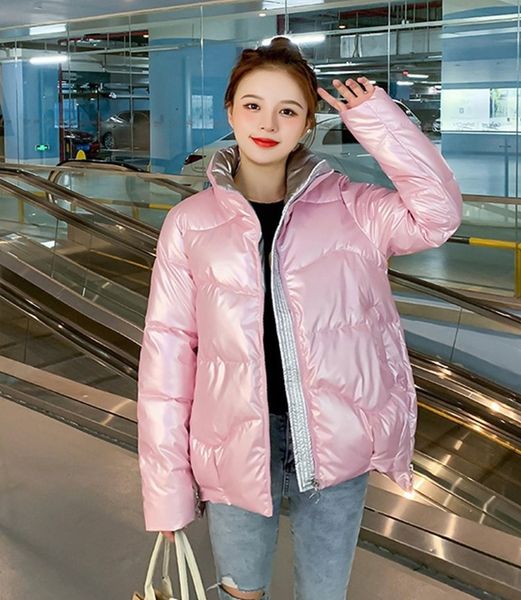 selling designer women short shiny cotton coats 2020 simple fashionable down cotton coat european american winter thickened bread jacket, Black
selling designer women short shiny cotton coats 2020 simple fashionable down cotton coat european american winter thickened bread jacket, Black