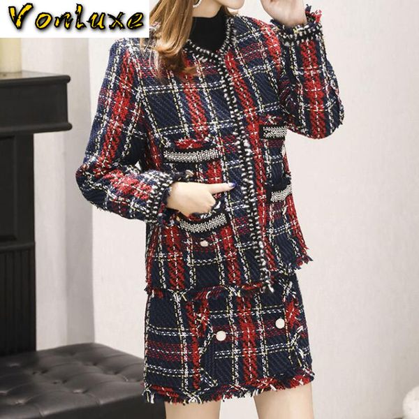 two piece dress suits women runway designer elegant office ladies formal tweed wool plaid blazer jacket mini skirt 2 set 2021 winter, White
two piece dress suits women runway designer elegant office ladies formal tweed wool plaid blazer jacket mini skirt 2 set 2021 winter, White