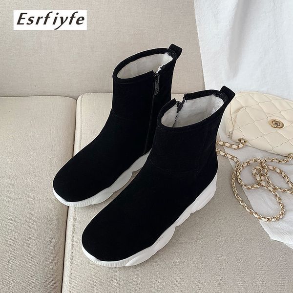 boots esrfiyfe 2021 women's snow warm short fur plush winter ankle plus size platform ladies flock shoes female comfortable, Black
boots esrfiyfe 2021 women's snow warm short fur plush winter ankle plus size platform ladies flock shoes female comfortable, Black