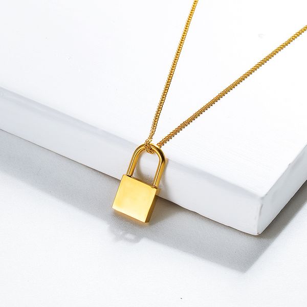 pendant necklaces golden stainless steel padlock lock necklace for women handmade metal charm choker ins quality, Silver
pendant necklaces golden stainless steel padlock lock necklace for women handmade metal charm choker ins quality, Silver