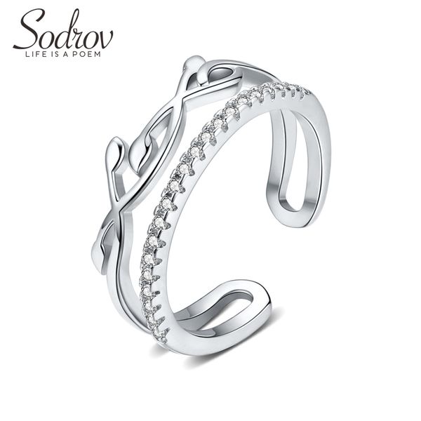 sodrov open ring silver 925 jewlry silver rings for women size adjustable finger jewelry, Golden;silver
sodrov open ring silver 925 jewlry silver rings for women size adjustable finger jewelry, Golden;silver