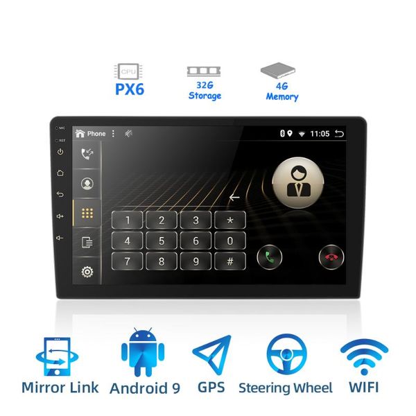 2 din android 9.0 ouad core px6 car radio stereo gps navi audio video player pc box wifi bt hdmi amp 7851 obd dab + swc 4g + 32g
2 din android 9.0 ouad core px6 car radio stereo gps navi audio video player pc box wifi bt hdmi amp 7851 obd dab + swc 4g + 32g