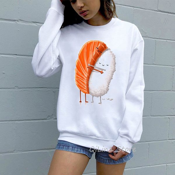 harajuku kawaii sushi hug funny hoodie woman o-neck moletom feminino white pullover cute streetwear women sweatshirt clothes, Black
harajuku kawaii sushi hug funny hoodie woman o-neck moletom feminino white pullover cute streetwear women sweatshirt clothes, Black