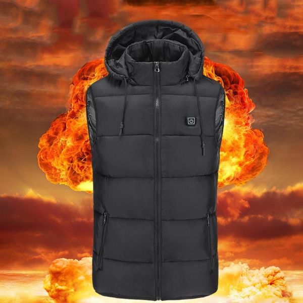 heated vest men women electric heated jacket temperature adjustment warm hat thickening clothing waistcoat heating jacket, Gray;blue
heated vest men women electric heated jacket temperature adjustment warm hat thickening clothing waistcoat heating jacket, Gray;blue