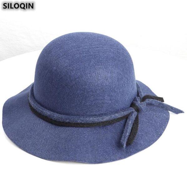 stingy brim hats siloqin trend women's hat autumn winter fashion bow brands fedoras style panama ladies sombrero leisure party cap casq, Blue;gray
stingy brim hats siloqin trend women's hat autumn winter fashion bow brands fedoras style panama ladies sombrero leisure party cap casq, Blue;gray