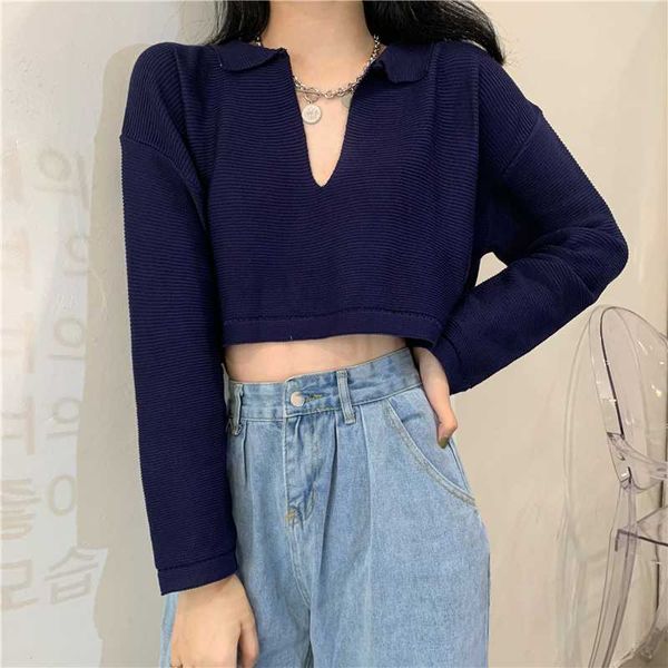 women's sweaters real price shooting early autumn korean design sense short long sleeve v-neck knitted top, White;black
women's sweaters real price shooting early autumn korean design sense short long sleeve v-neck knitted top, White;black
