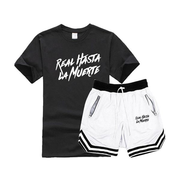 2pcs tshirt+ shorts tracksuit man brand sets pants summer men's t shirt shorts casual suits sportswear mens t shirt sweatshirt, White;black
2pcs tshirt+ shorts tracksuit man brand sets pants summer men's t shirt shorts casual suits sportswear mens t shirt sweatshirt, White;black