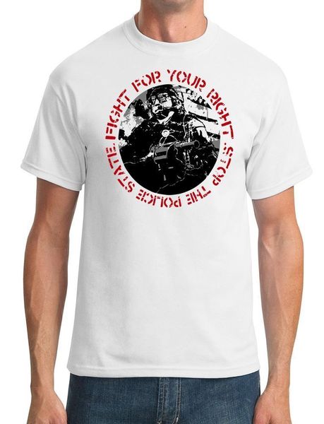 2019 fashion short sleeve o-neck solid color t shirt loose basic police state fight for your right g20 street wear tees
2019 fashion short sleeve o-neck solid color t shirt loose basic police state fight for your right g20 street wear tees