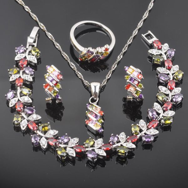 multicolor цирконий серебряный цвет комплекты ювелирных изделий для женщин браслет ожерелье кулон серьги кольцо anniversary present qs0547, Silver
multicolor цирконий серебряный цвет комплекты ювелирных изделий для женщин браслет ожерелье кулон серьги кольцо anniversary present qs0547, Silver