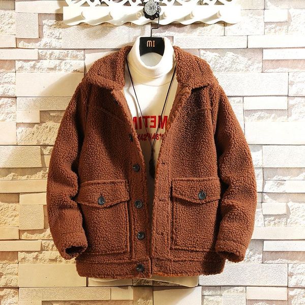 bomber jacket men winter thick warm teddy coat for mens sportwear tracksuit male fluffy fleece hoodies kg-196, Black 
bomber jacket men winter thick warm teddy coat for mens sportwear tracksuit male fluffy fleece hoodies kg-196, Black