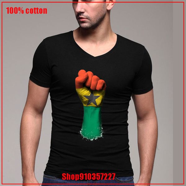flag of ghana on a raised clenched fist v-neck t shirt cotton short sleeve basic tee charismatic guy color diversified
flag of ghana on a raised clenched fist v-neck t shirt cotton short sleeve basic tee charismatic guy color diversified