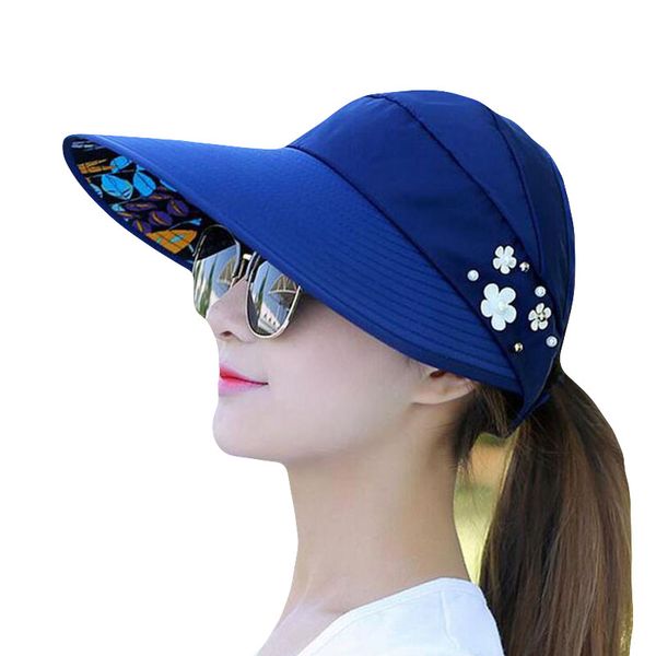 wide brim hats bingyuanhaoxuan 2021 summer foldable flower decoration solid color sun uv protection hat casual travel beach cap for women, Blue;gray
wide brim hats bingyuanhaoxuan 2021 summer foldable flower decoration solid color sun uv protection hat casual travel beach cap for women, Blue;gray