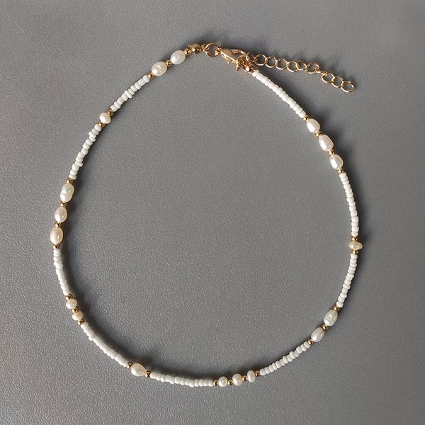 chokers women exquisite small freshwater pearls necklace handmade adjustable beaded choker fashion bohemian jewelry gifts wholesale, Golden;silver
chokers women exquisite small freshwater pearls necklace handmade adjustable beaded choker fashion bohemian jewelry gifts wholesale, Golden;silver