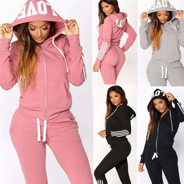 fashion- cardigan hooded women tracksuits 2 piece sets long sleeve stripe womens hoodies sweatpant casual plus size womens sports cloth, Gray
fashion- cardigan hooded women tracksuits 2 piece sets long sleeve stripe womens hoodies sweatpant casual plus size womens sports cloth, Gray