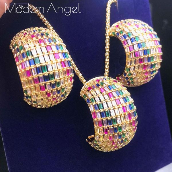 modemangel new super boom color cubic zirconia pendant necklace earrings for dubai women jewelry, Silver
modemangel new super boom color cubic zirconia pendant necklace earrings for dubai women jewelry, Silver