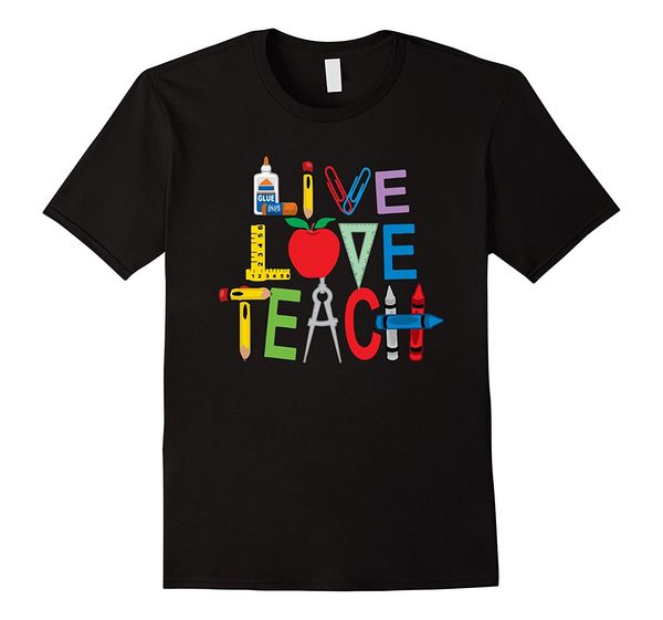 live love teach - funny kindergarten teacher t shirt men brand clothihng fashion mens t-shirt 100%cotton
live love teach - funny kindergarten teacher t shirt men brand clothihng fashion mens t-shirt 100%cotton