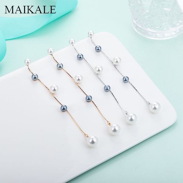 maikale plated tassel chain long earrings with pearl gold black pearl drop earrings for women jewelry gifts, Silver
maikale plated tassel chain long earrings with pearl gold black pearl drop earrings for women jewelry gifts, Silver