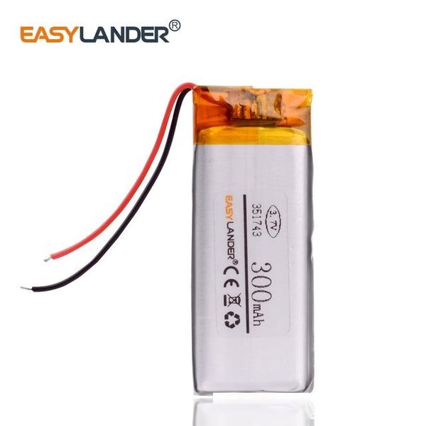 eplacement batteries 351743 3.7v 300mah rechargeable li polymer li-ion battery for pen mp3 mp4 game player speaker toys bluetooth headset
eplacement batteries 351743 3.7v 300mah rechargeable li polymer li-ion battery for pen mp3 mp4 game player speaker toys bluetooth headset