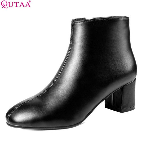 qutaa 2020 women ankle boots fashion women shoes square high heel fashion black winter boots zipper size 34-43
qutaa 2020 women ankle boots fashion women shoes square high heel fashion black winter boots zipper size 34-43