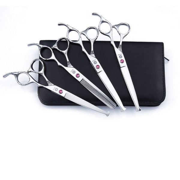 7.0" round-tip safety professional stainless steel pet dog cat grooming scissors set, cutting&curved&thinning shears set
7.0" round-tip safety professional stainless steel pet dog cat grooming scissors set, cutting&curved&thinning shears set