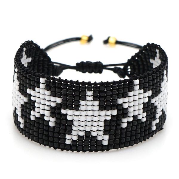 tennis wt-b544 colorful bohemian national style mgb beads woven pentagram pattern women's bracelet jewelry women star weaven bangle, Golden;silver
tennis wt-b544 colorful bohemian national style mgb beads woven pentagram pattern women's bracelet jewelry women star weaven bangle, Golden;silver