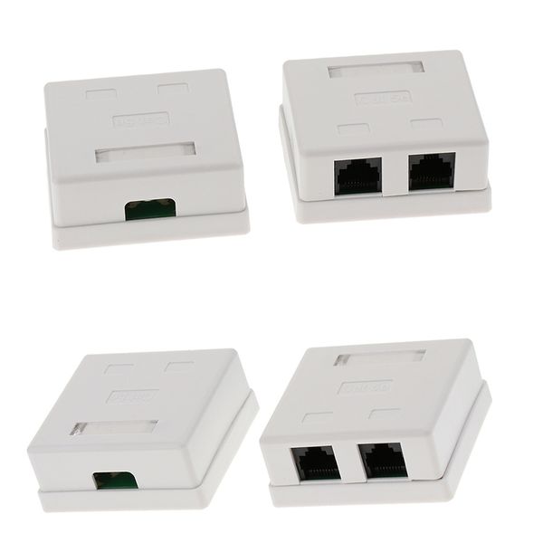 2-портовый cat5e wall surface mount compact box rj45 сети enternet кабель - 4 пакет
2-портовый cat5e wall surface mount compact box rj45 сети enternet кабель - 4 пакет