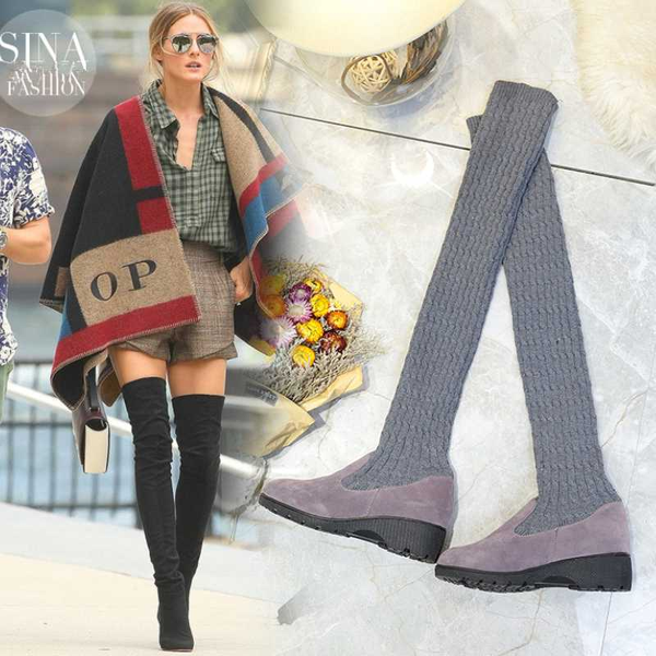 boots women over-the-knee autumn winter ladies stretch fabric keep warm non-slip shoes wedges platform women's, Black
boots women over-the-knee autumn winter ladies stretch fabric keep warm non-slip shoes wedges platform women's, Black