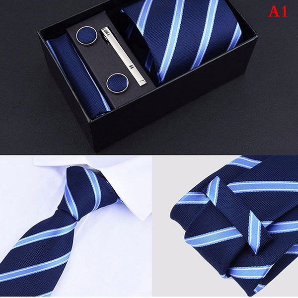 5 pieces set gift box business formal necktie handkerchief cufflink mens tie, Black;gray
5 pieces set gift box business formal necktie handkerchief cufflink mens tie, Black;gray