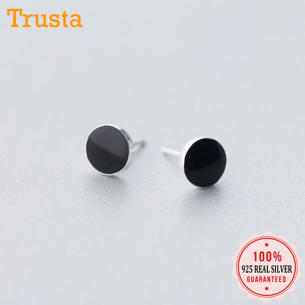 stud trusta 100% 925 solid real sterling silver jewelry 4mm 6mm 8mm black round earrings for women girls ds1210, Golden;silver
stud trusta 100% 925 solid real sterling silver jewelry 4mm 6mm 8mm black round earrings for women girls ds1210, Golden;silver