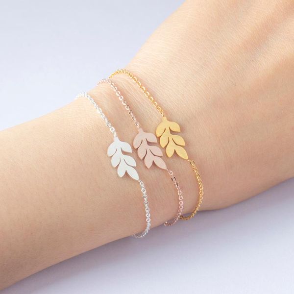 leaf charm bracelets femme gothic jewelry rose gold filled women hand chain stainless steel armbanden bijoux bridesmaid gifts, Black
leaf charm bracelets femme gothic jewelry rose gold filled women hand chain stainless steel armbanden bijoux bridesmaid gifts, Black