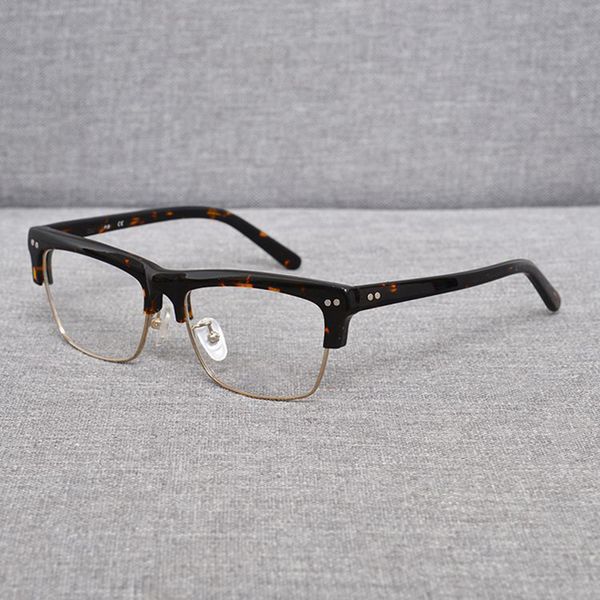acetate glasses frame men 2020 vintage half rim clear eye glasses optical prescription eyeglasses frames eyewear oculos gafas, Black
acetate glasses frame men 2020 vintage half rim clear eye glasses optical prescription eyeglasses frames eyewear oculos gafas, Black