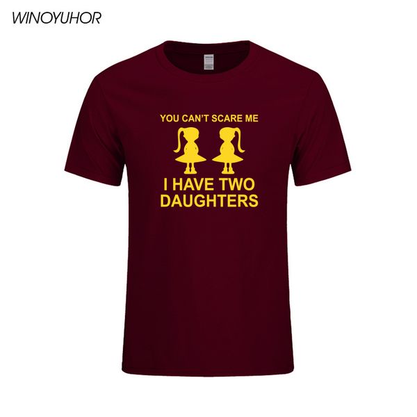 you can't scare me i have two daughter funny printed t shirt men fathers day gift short sleeve tees cotton
you can't scare me i have two daughter funny printed t shirt men fathers day gift short sleeve tees cotton